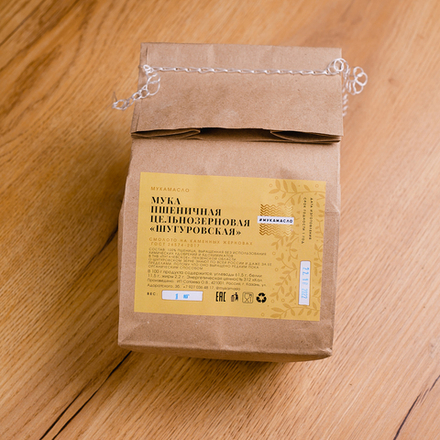 Мука пшеничная цельнозерновая шугуровская  "Мука масло" 500 г
