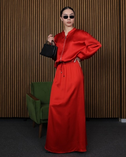 юбка из атласа