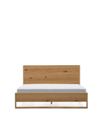 Кровать Alguema из дубового шпона с натуральной отделкой для матраса 160 x 200