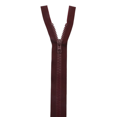 Молния трактор Arta Т6 (6 мм) 1 зам., разъем., 80 см, цв. 033 т.бордовый, уп.5 шт