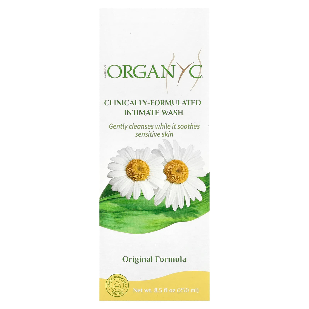 Organyc, Intimate, комплексное нежное очищающее средство, 250 мл (8,5 жидк. унц.)