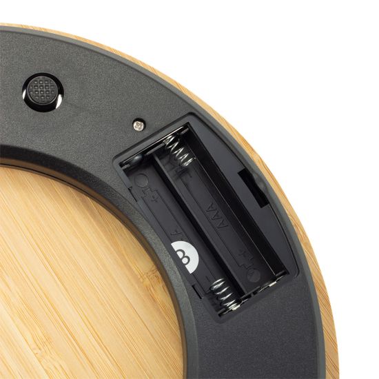 Весы кухонные электронные Kamille KM-7109 (круглые платформа из бамбука)