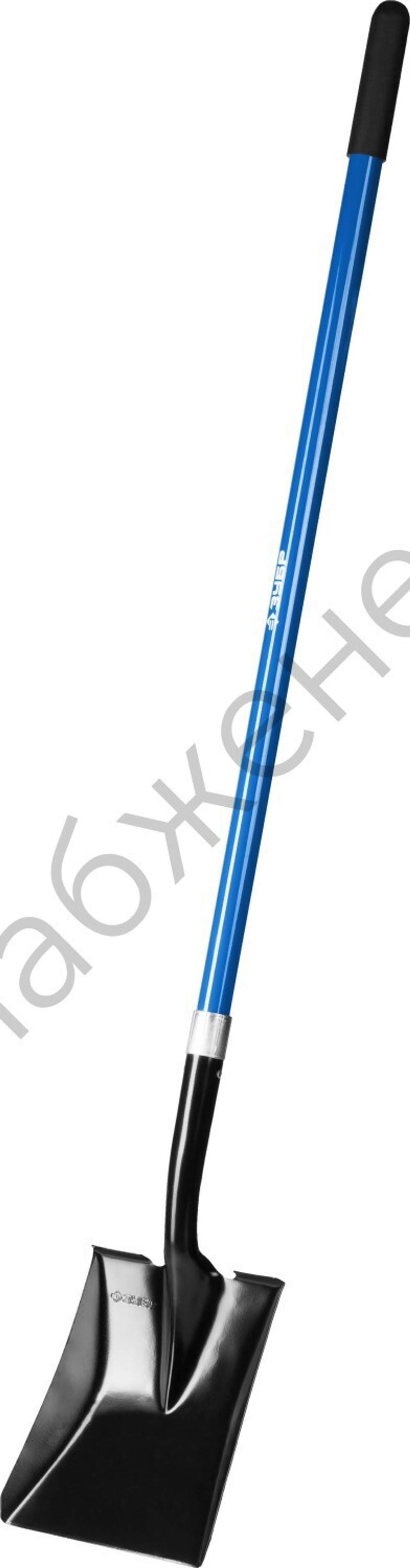 ЗУБР СТАРАТЕЛЬ, 275 х 215 х 1500 мм, полотно 1.4 мм, закалено, фибергласовый черенок с резиновой ручкой, совковая прямоугольная лопата, ПРОФЕССИОНАЛ(