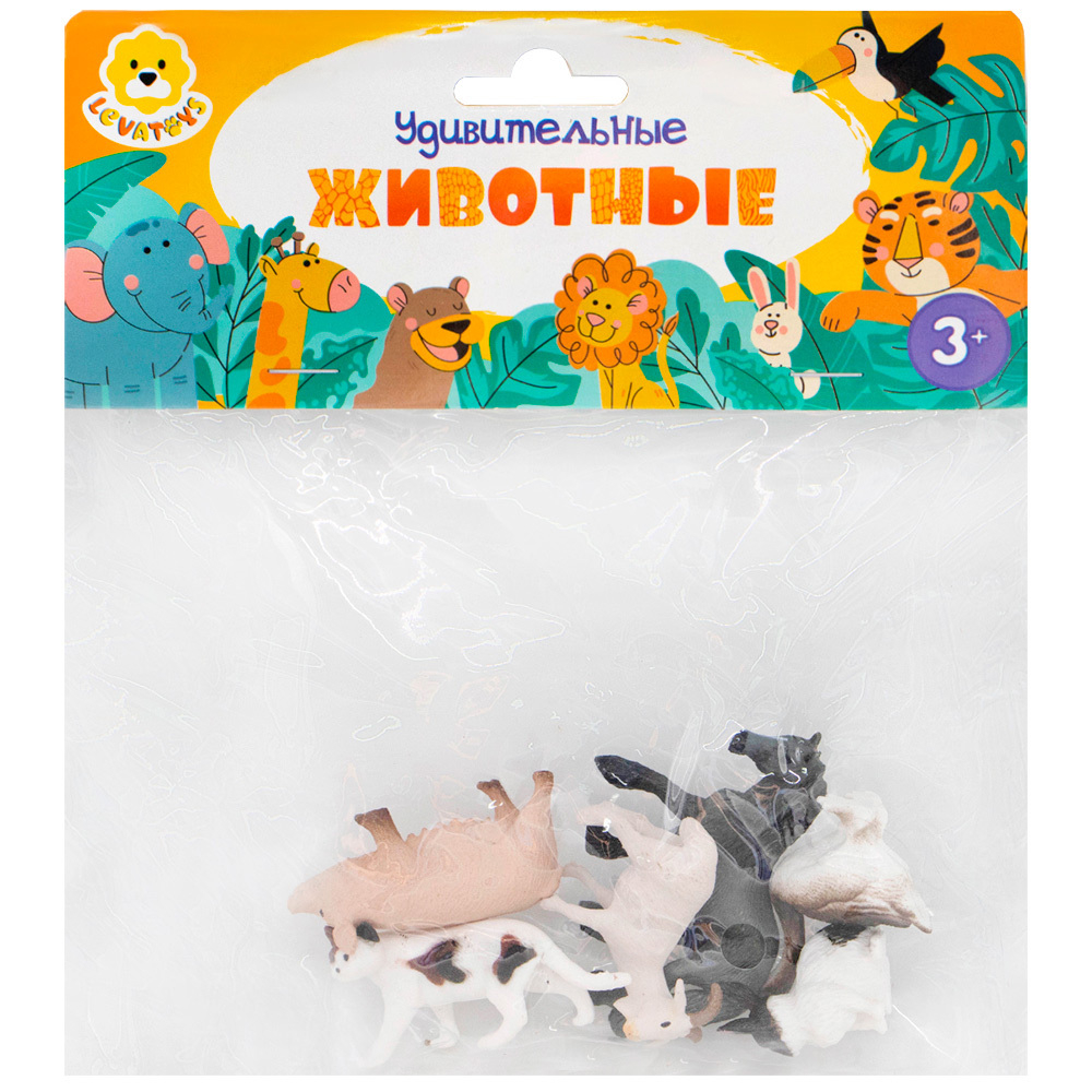 Набор животных Levatoys MK2205-11A Домашние в пак.