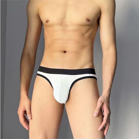 Мужские трусы брифы белые Romeo Rossi RR2081-1