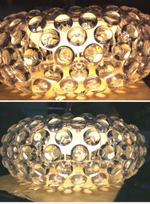 Wall design lamp CABOCHE piccola by Foscarini (Clear)