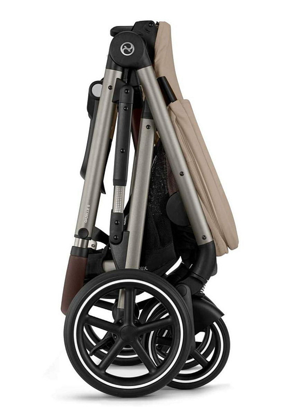 Прогулочная коляска Cybex Gazelle S TPE Almond Beige с корзиной и дождевиком