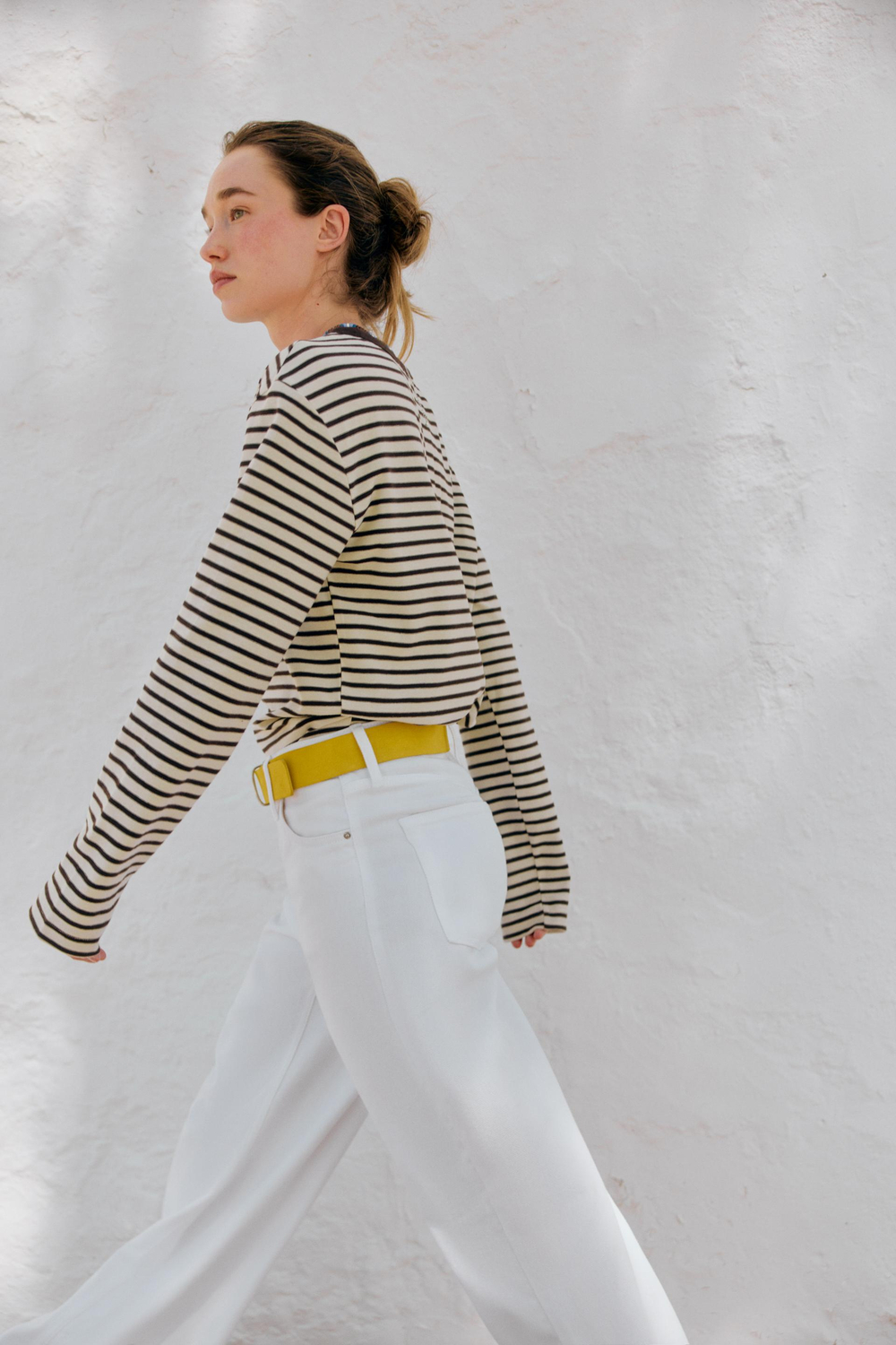 ZARA ФУТБОЛКА В ПОЛОСКУ С ДЛИННЫМИ РУКАВАМИ, ПОЛОСКИ