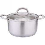 Кастрюля из нержавеющей стали «DANNY HOME» 3,4 л, индукция, 03-20