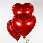 Шар (18"/46 см) Сердце, Красный