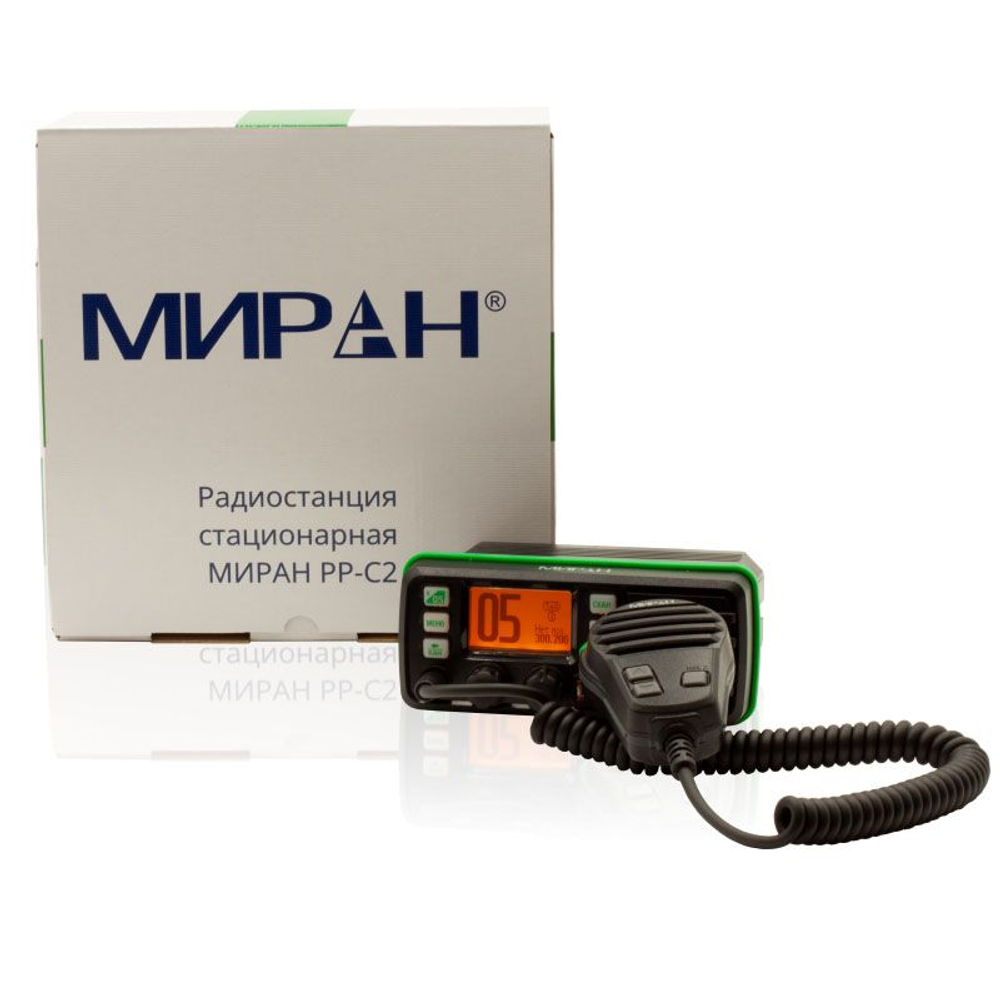Радиостанция бортовая Миран РР-С2 (300-336 Мгц) 25 Вт 13.8В IP67 (для судов ГИМС) (10269825)