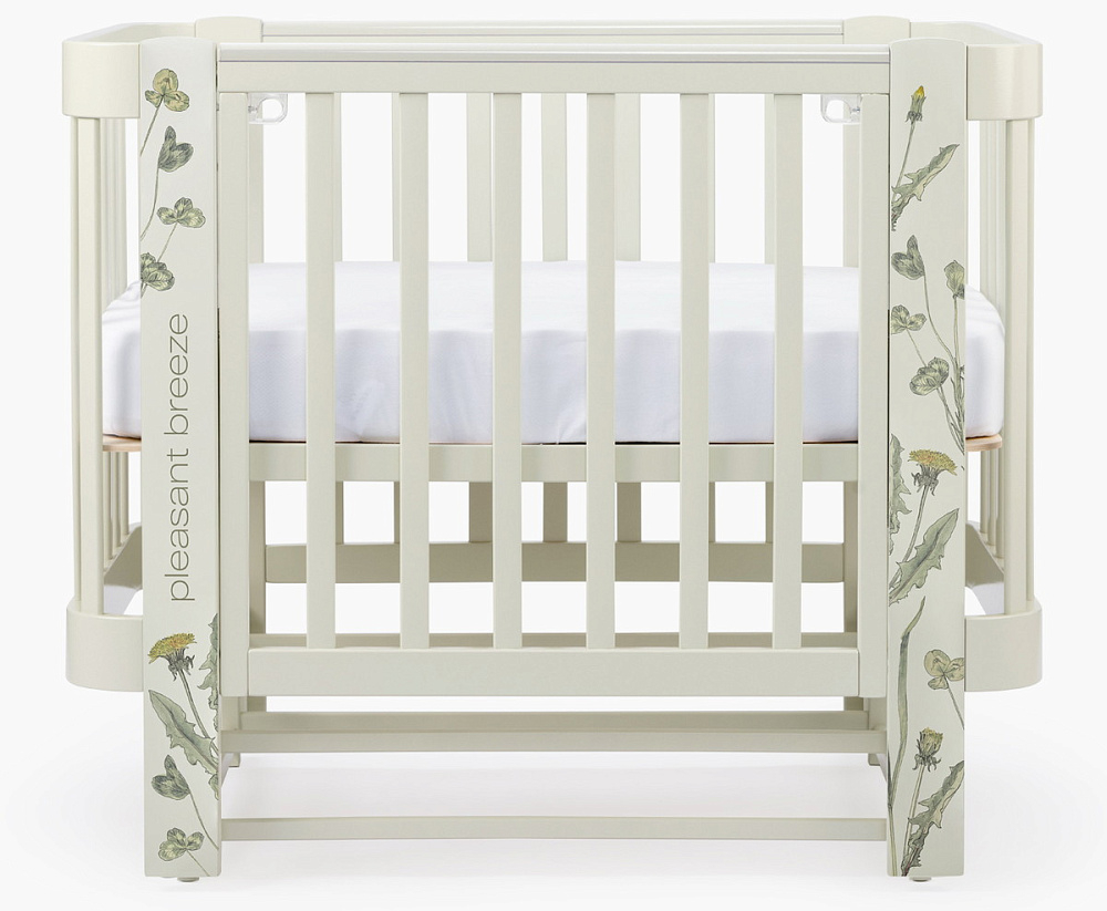 Детская кроватка-трансформер Happy baby Mommy Love в комплекте с расширением 160х70 sage