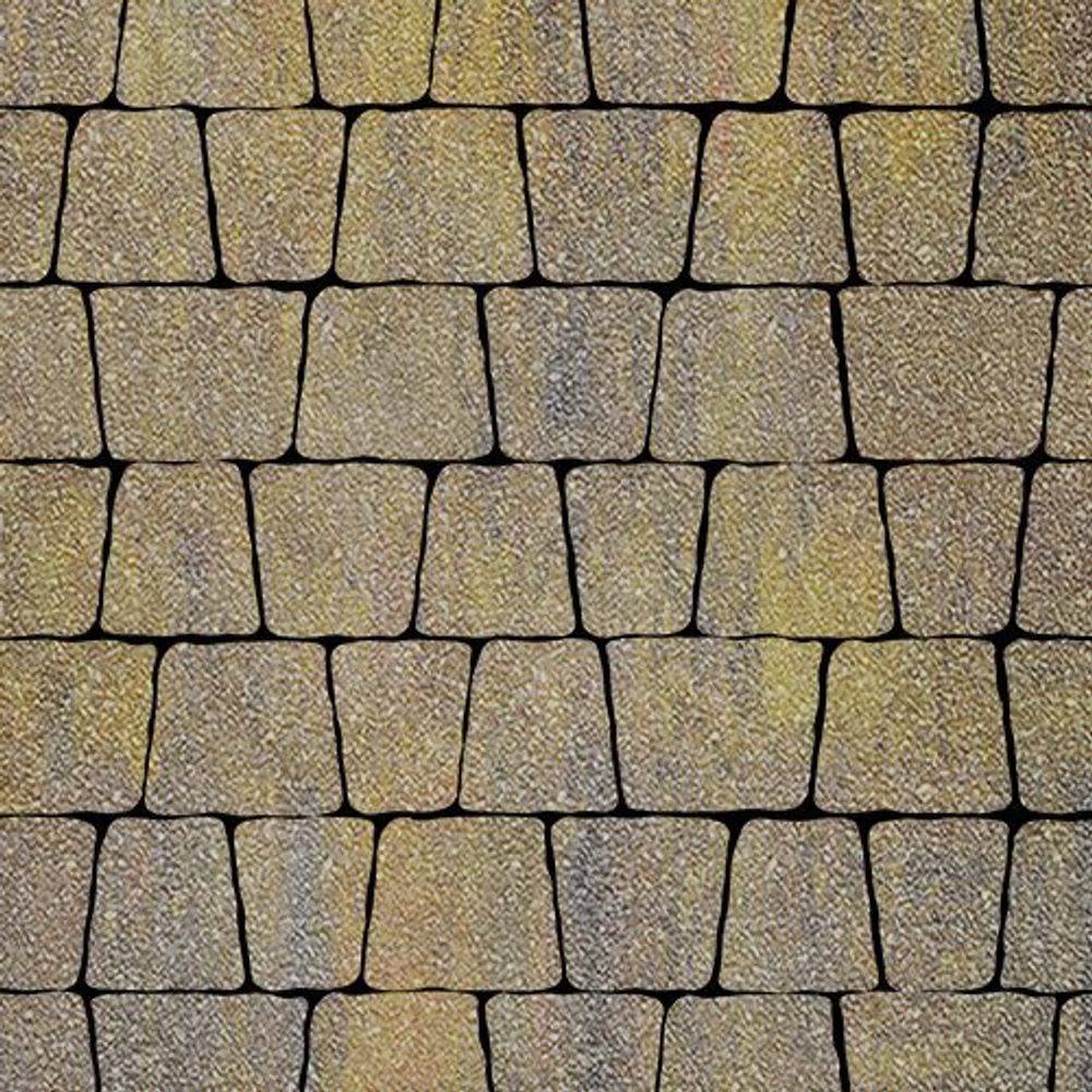 Тротуарная плитка Аттика, 60 мм, colormix Бромо, antico