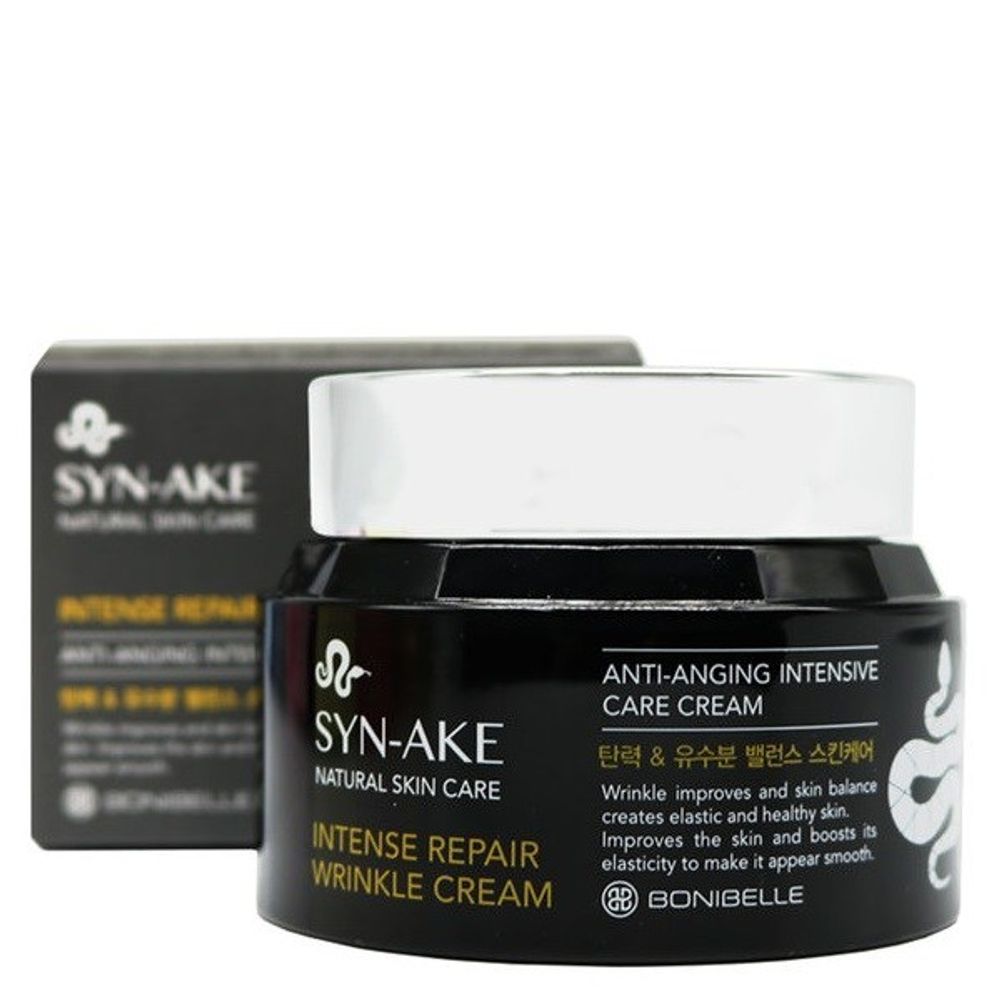 Крем для лица со змеиным ядом BONIBELLE Syn-Ake Intense Repair Wrinkle Cream 80 мл