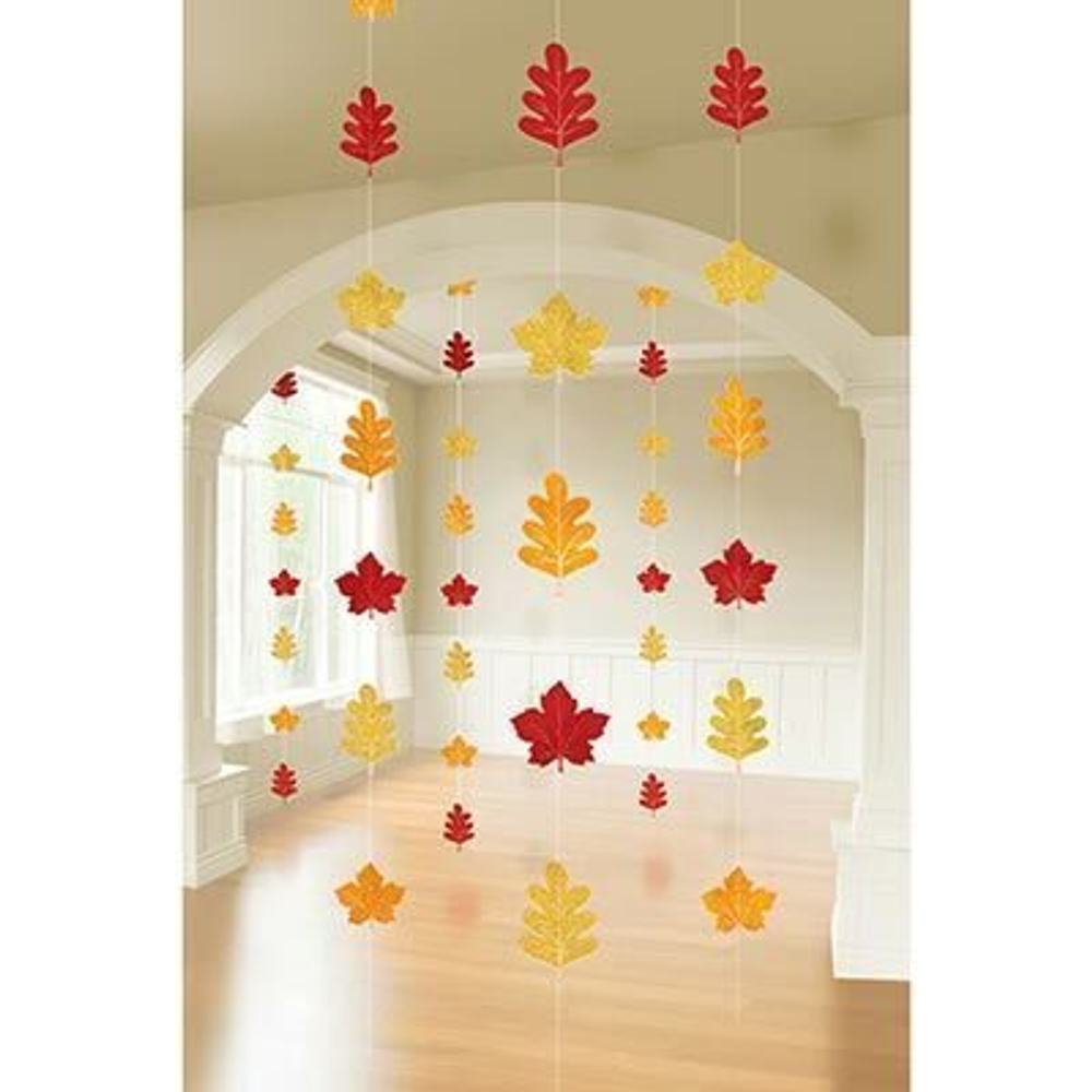 Гирлянда вертикальная Осенние листья, 2,1м 6шт