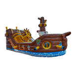 Большой надувной батут-горка "Фрегат-2" 11*5*5 м