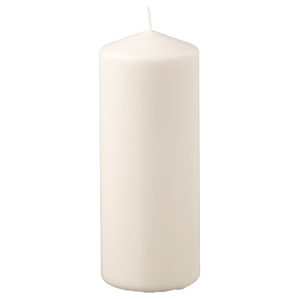 IKEA FENOMEN  (ИКЕА ФЕНОМЕН)  -  Свеча блочная без ароматизатора, натуральная, 19 см