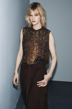 ZARA ТОП В СТИЛЕ ПЭЧВОРК — ZW COLLECTION, РАЗНОЦВЕТНЫЙ