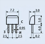 Транзистор КП313А 3 шт.