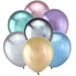 Шар (12"/30 см) Ассорти, Зеркальные 50 шт.