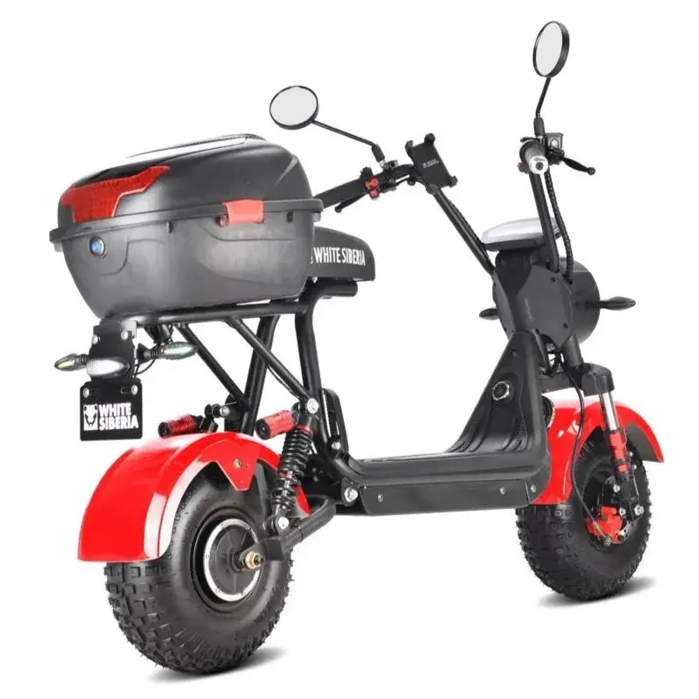 Электроскутер WHITE SIBERIA MINI R 2.0 1200W RED