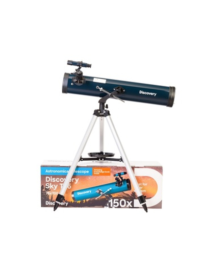Телескоп Levenhuk Discovery Sky T76 с книгой