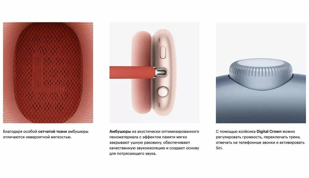 Беспроводные наушники Apple AirPods Max, розовый (pink) A.N.C