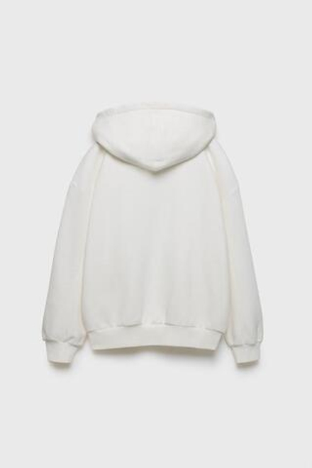 ZARA ТОЛСТОВКА С ВЫШИВКОЙ, ЭКРЮ
