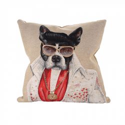 Подушка "Собака рок-звезда"
