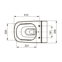 Унитаз TECEone без функции биде