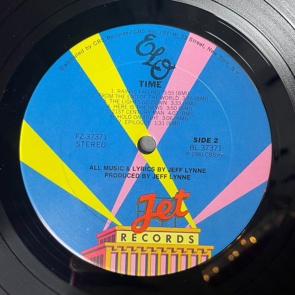 Винтажная виниловая пластинка LP ELO Electric Light Orchestra Time (USA 1981) Ticket To The Moon