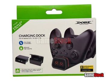 Зарядная станция Dobe для 2-х контроллеров XBOX One S/X, 2 аккумулятора, с индикаторами, TYX-19006X