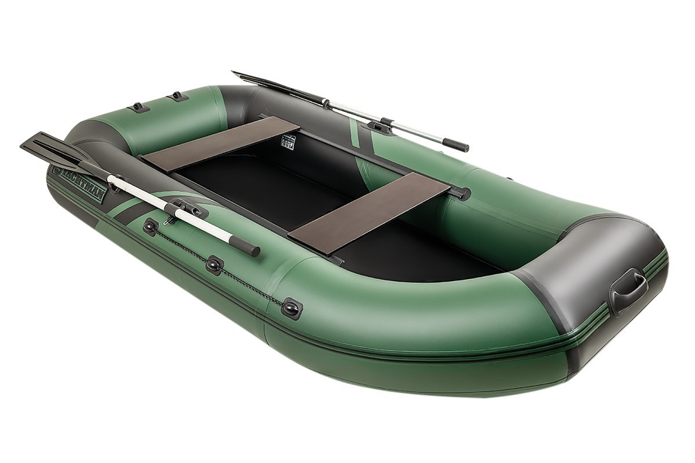 YACHTMAN-260 М (Яхтман) зеленый-черный (лодка ПВХ с усилением)