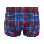 Яркие мужские боксеры в клетку (Размер: M) (Цвет: синяя шотландка)
