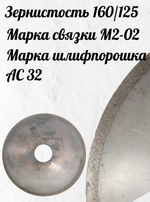 Круг алмазный отрезной по металлу 150мм АС32 160 125 100М2-02
