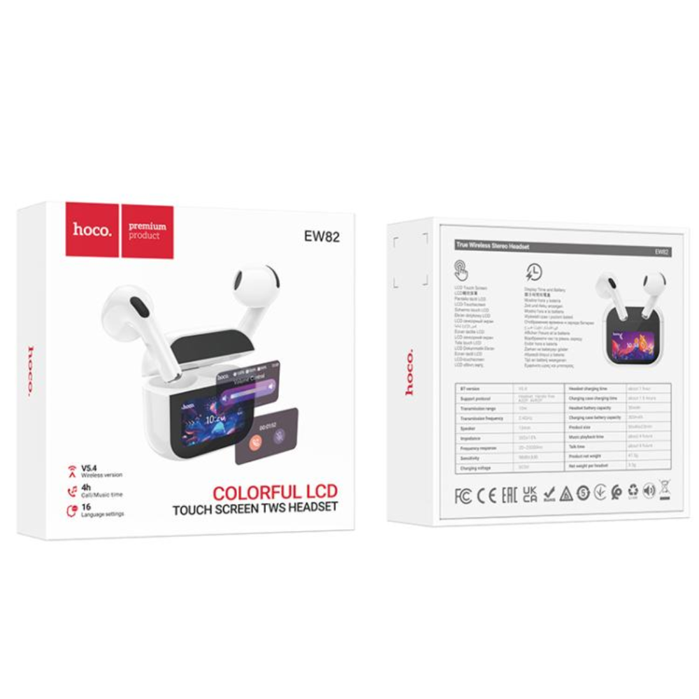 Беспроводные наушники Hoco EW82 Colorful LCD