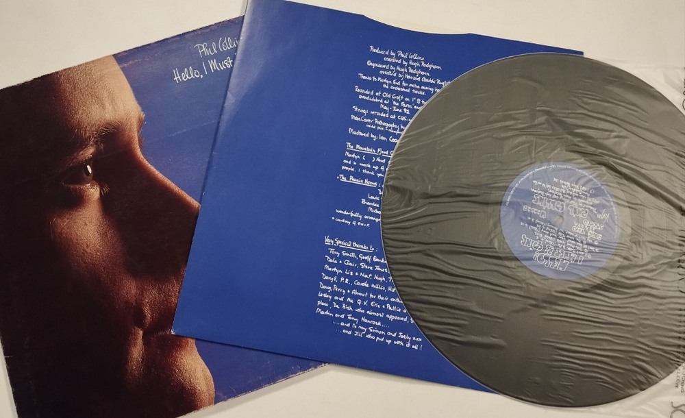 Винтажная виниловая пластинка LP Phil Collins Hello, I Must Be Going (UK 1982)