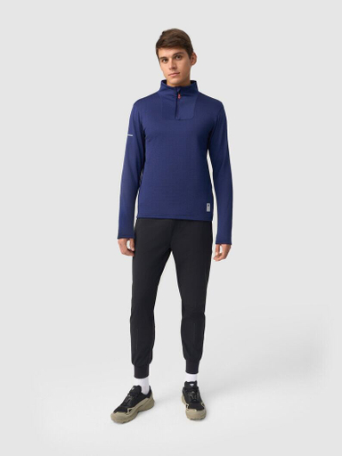 Зимняя беговая рубашка GRI Лонг 5.0 мужская тёмно-синяя