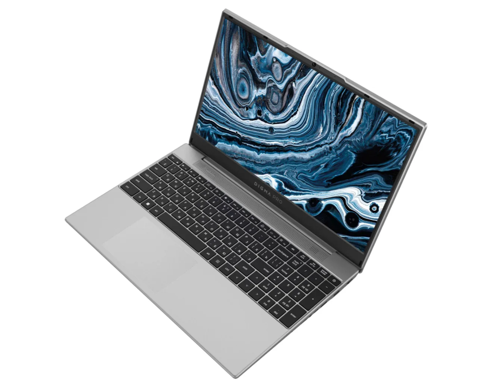 Digma Pro Breve Ноутбук 15.6", AMD Ryzen 7 5700U, RAM 16 ГБ, SSD 512 ГБ, AMD Radeon, Windows Pro, (DN15R7-ADXW01), серебристый, Русская раскладка