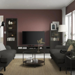 Тумба под телевизор - IKEA BESTÅ/BESTA, 300x42x193 см, черный, Бесто ИКЕА