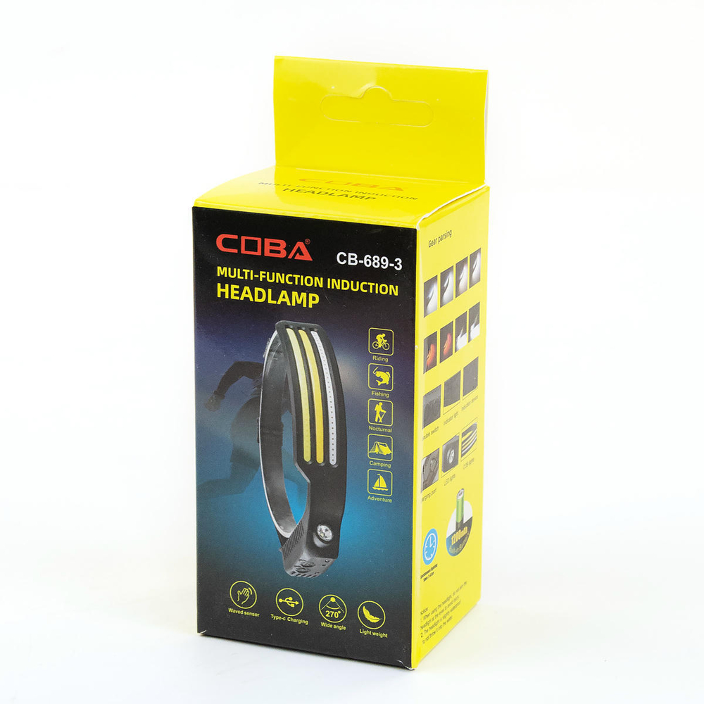 Фонарь налобный 689-3