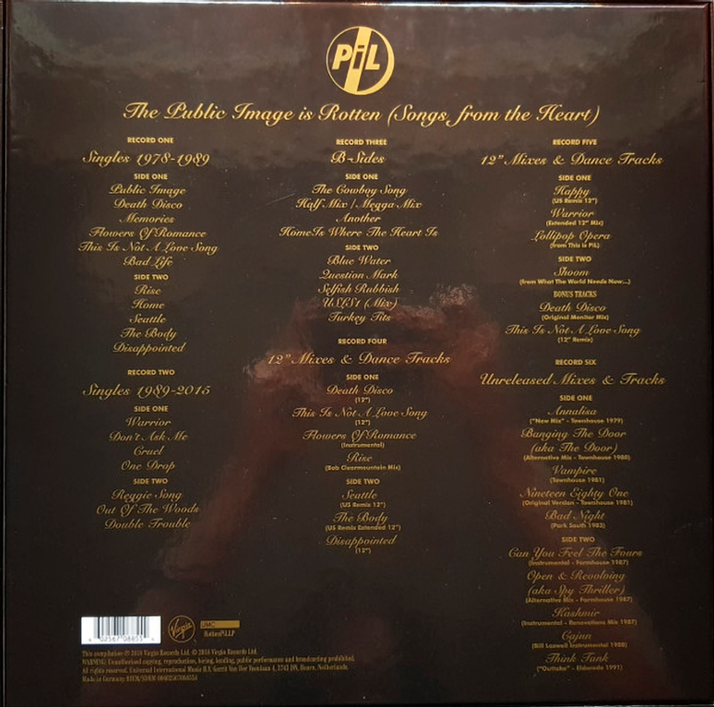 Public Image Limited / The Public Image Is Rotten (Songs From The Heart)(6LP)