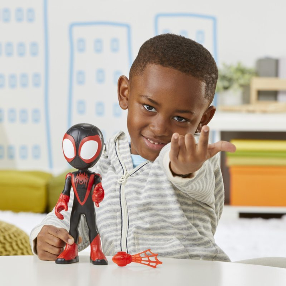 Hasbro Marvel Spidey Amazing Friends - фигурка 23 см Mega Miles Morales: Spider-Man F3988