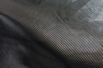 Подклад фольгированный таффета, 190Т, 55 гр, чёрный