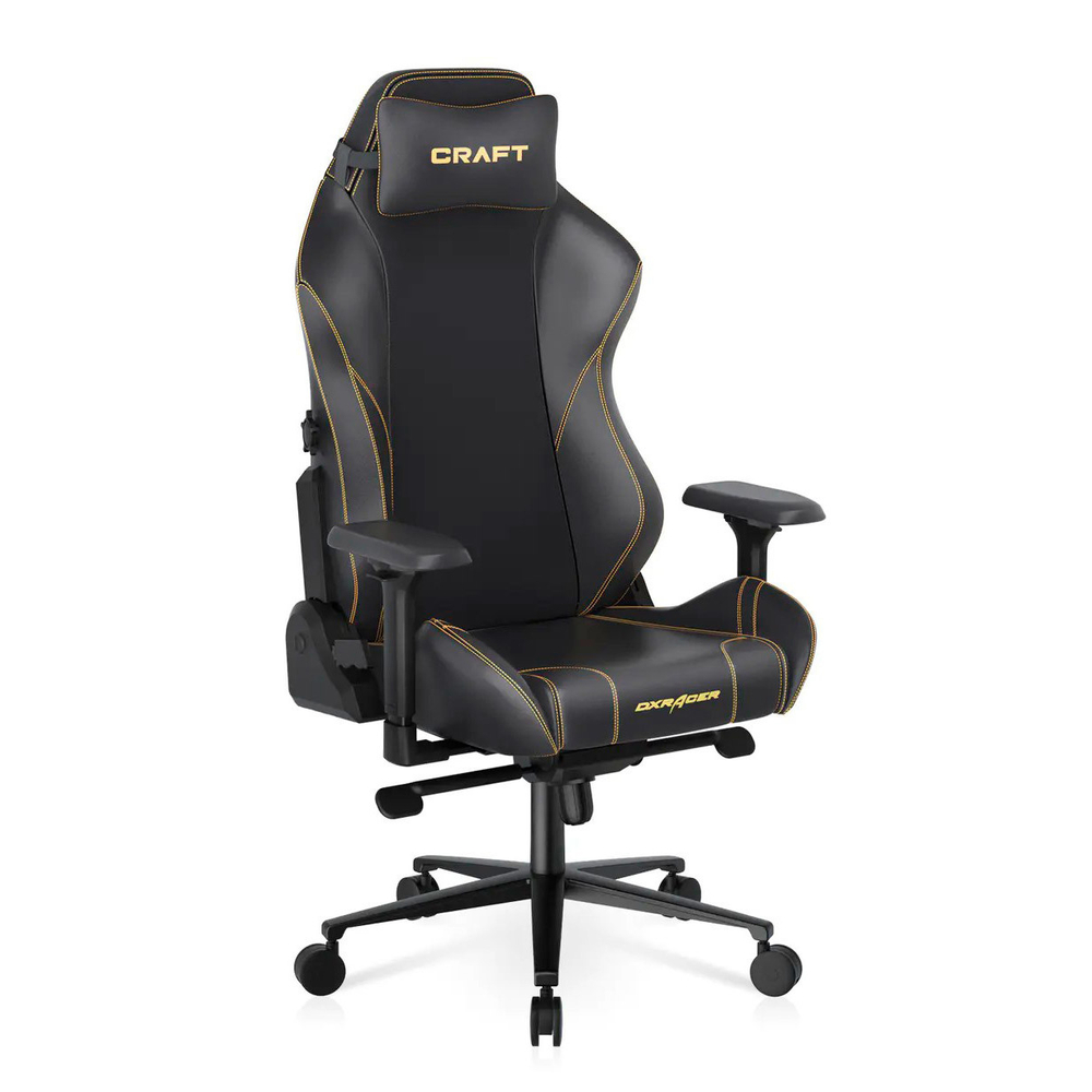 Кресло игровое DXRacer Craft CRA/D5000/Y, Жёлтый
