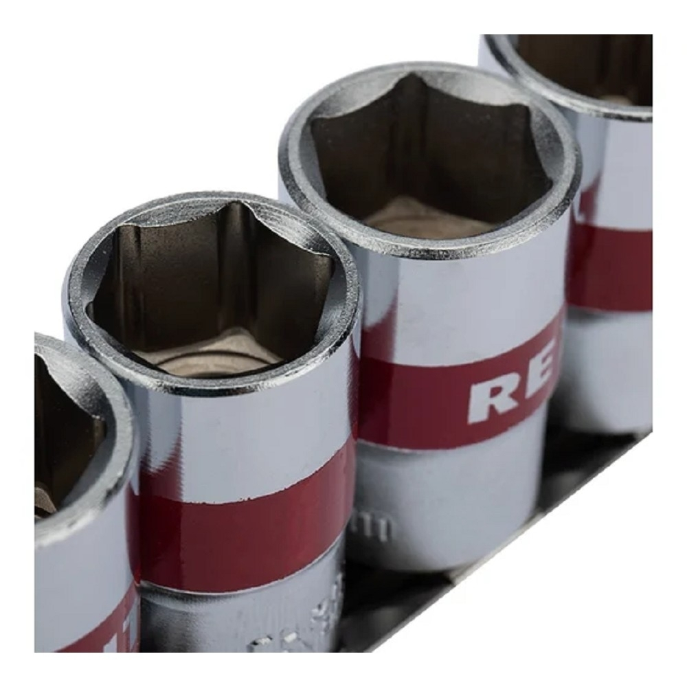 Rexant (12-8306) Набор торцевых головок 1/2, шестигранные, CrV, 10 шт., 10-22мм