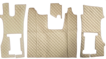 Коврики стеганые из искусственной кожи 61 SCANIA R 2018 пас.сид.одинаковые O +Р пневматические сидения (Польша)