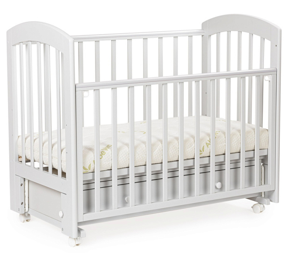 Детская кроватка Bebizaro Regency маятник универсальный с ящиком 04 GREY