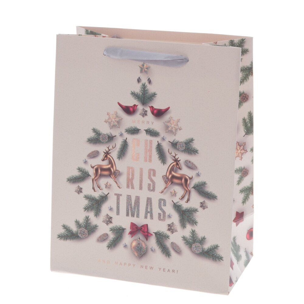 GAEM Пакет подарочный (бумага, плотность 210г/м2, блок микс 12шт), L18 W10 H23 см, 4в.