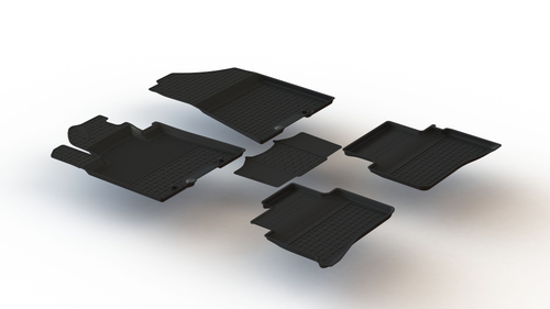 Резиновые коврики с высоким бортом для Hyundai Tucson III 2015-2018 Seintex.86900